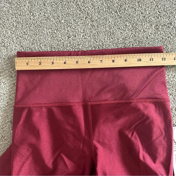 NWT Athleta Elation Shine Tight Red Shinmer Leggings Size Small - Picture 8 of 10